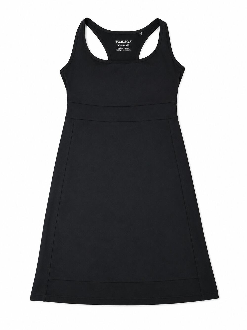 Toad&Co Black Athletic Dress Womens XS Racerback Sleeveless